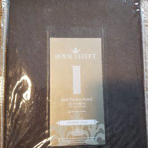 Brown sheer panel curtains (50x84)